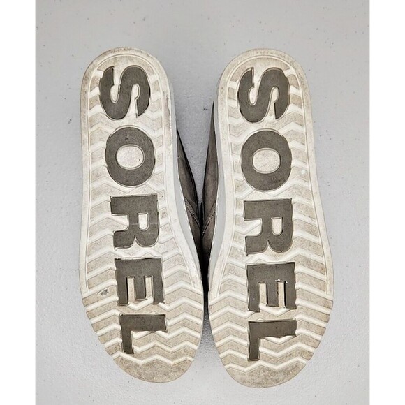 Sorel Campsneak Gray Suede Leather Slip On Flats Loafers Sneakers Women’s Size 7 - Picture 7 of 8